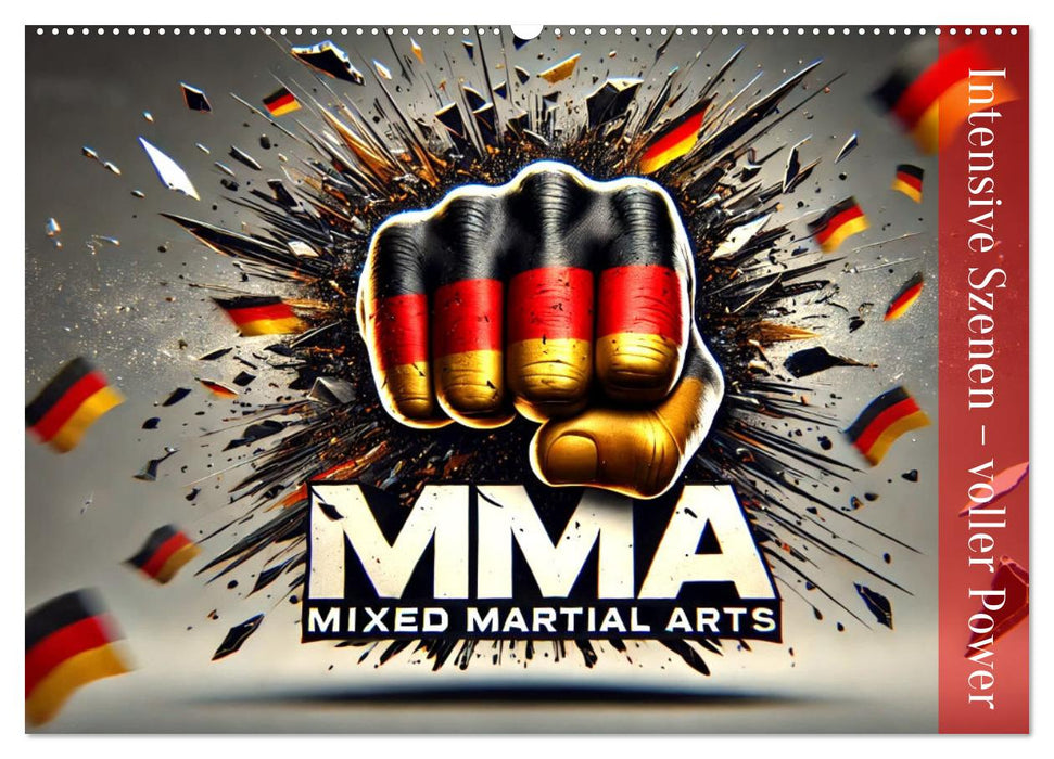 MMA Germany - Mixed Martial Arts Power (CALVENDO Wandkalender 2025)