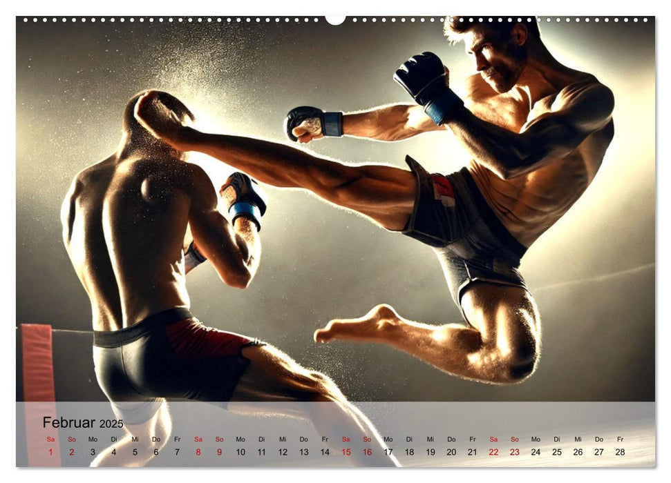 MMA Germany - Mixed Martial Arts Power (CALVENDO Wandkalender 2025)