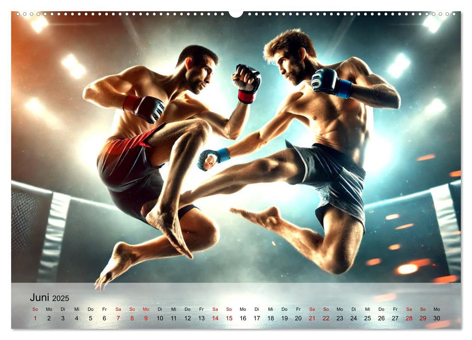 MMA Germany - Mixed Martial Arts Power (CALVENDO Wandkalender 2025)