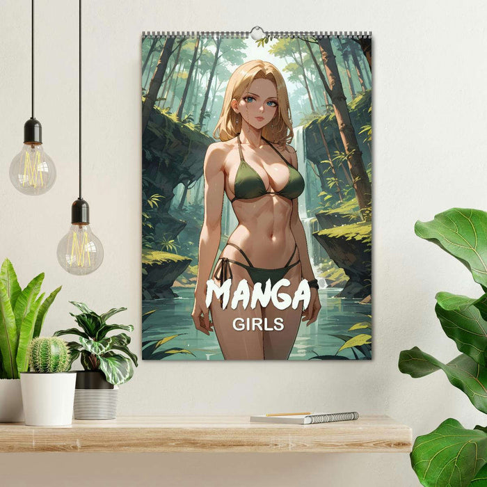 Manga Beauties - 12 Schönheiten im Manga-Stil (CALVENDO Wandkalender 2025)