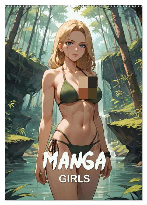 Manga Beauties - 12 Schönheiten im Manga-Stil (CALVENDO Wandkalender 2025)