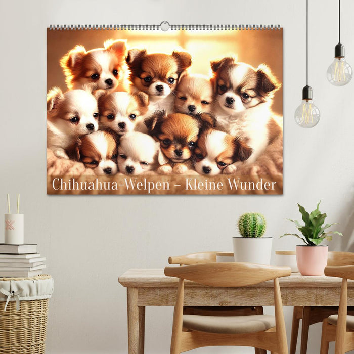 Chihuahua-Welpen – Kleine Wunder (CALVENDO Wandkalender 2025)