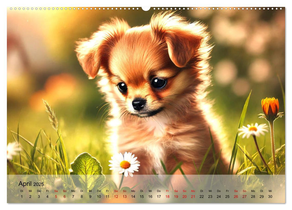 Chihuahua-Welpen – Kleine Wunder (CALVENDO Wandkalender 2025)