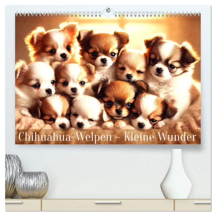 Chihuahua-Welpen – Kleine Wunder (CALVENDO Premium Wandkalender 2025)