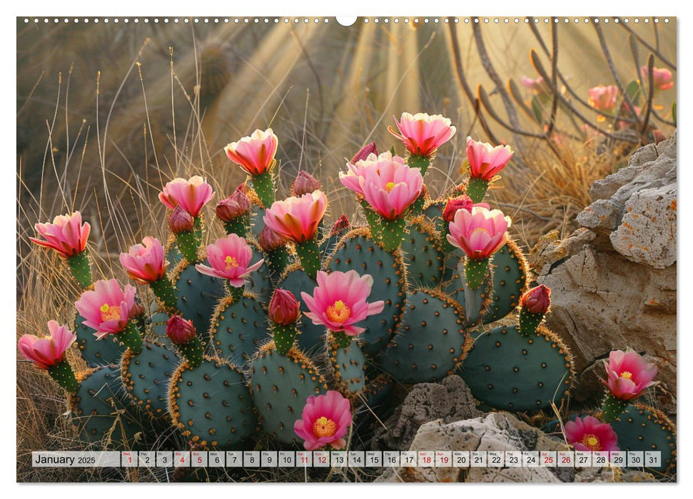 Prickly Cactus Journey (CALVENDO Monthly Calendar 2025)