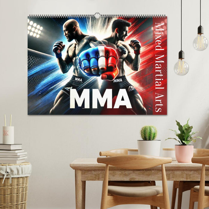 MMA - Mixed Martial Arts France (CALVENDO Calendrier mensuel 2025)