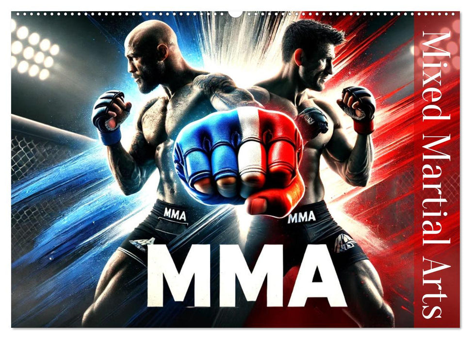 MMA - Mixed Martial Arts France (CALVENDO Calendrier mensuel 2025)