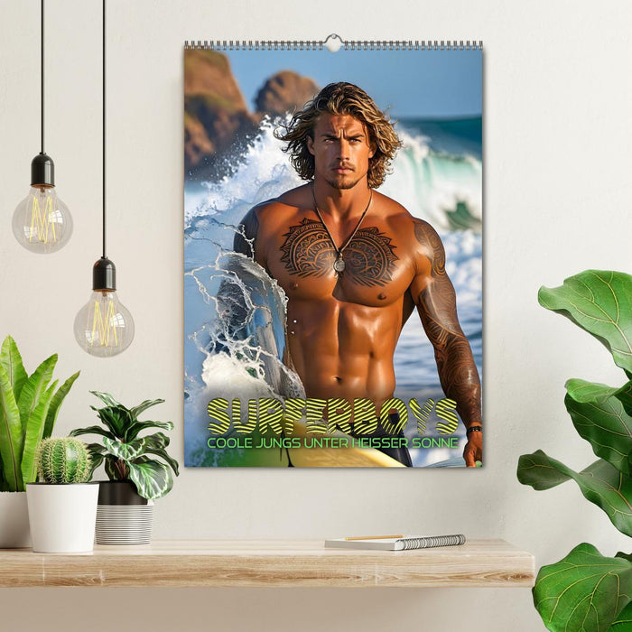 Surferboys - coole Jungs unter heißer Sonne (CALVENDO Wandkalender 2025)