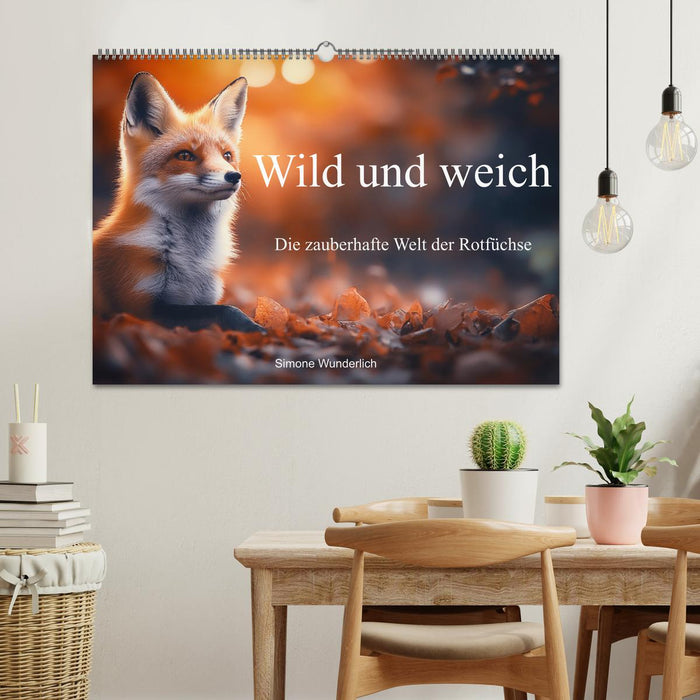 Wild und weich - Die zauberhafte Welt der Rotfüchse (CALVENDO Wandkalender 2025)