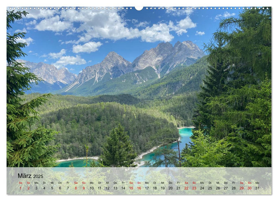 Alpenauszeit - Schöne Orte der Alpen (CALVENDO Premium Wandkalender 2025)