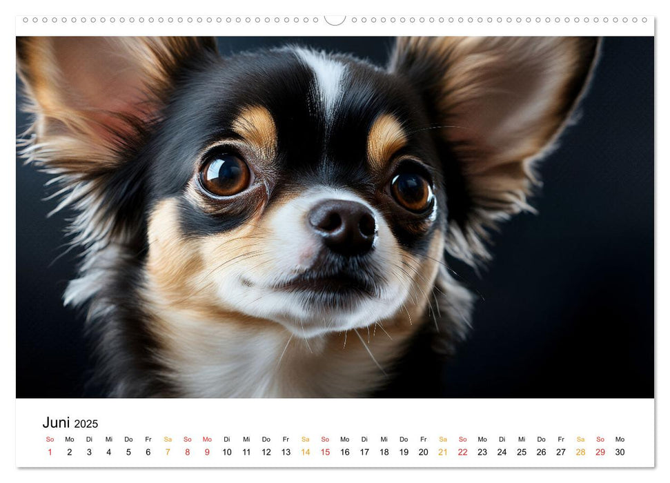 Chihuahua - kleine Energiebündel (CALVENDO Wandkalender 2025)