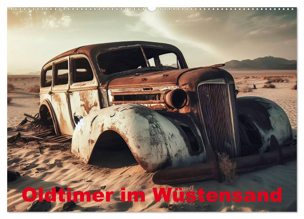 Oldtimer im Wüstensand (CALVENDO Wandkalender 2025)