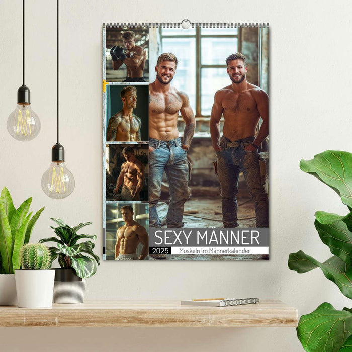 SEXY MÄNNER - Muskeln im Männerkalender (CALVENDO Wandkalender 2025)