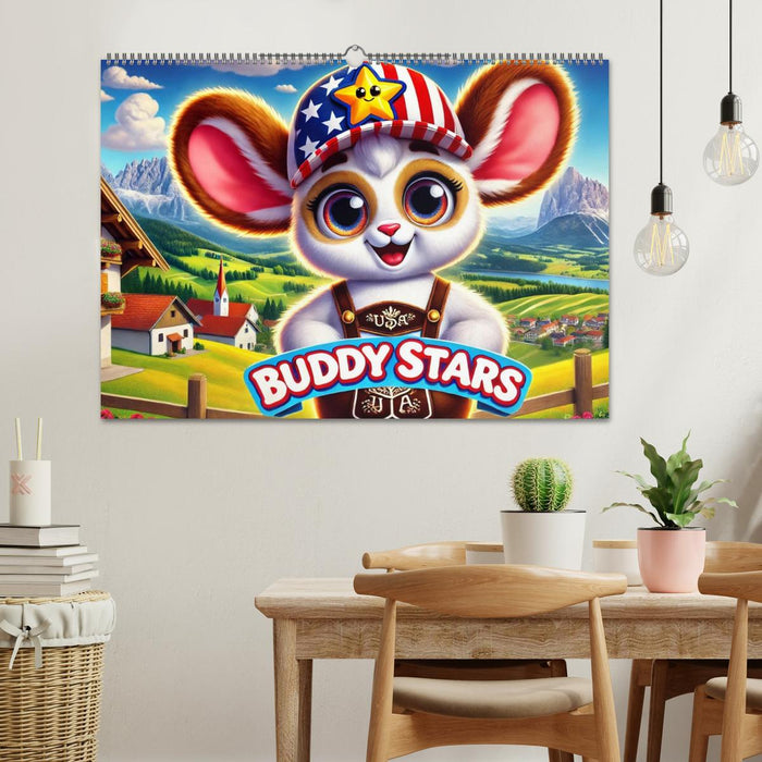 Buddy Stars - Abenteuer für Kinder (CALVENDO Wandkalender 2025)