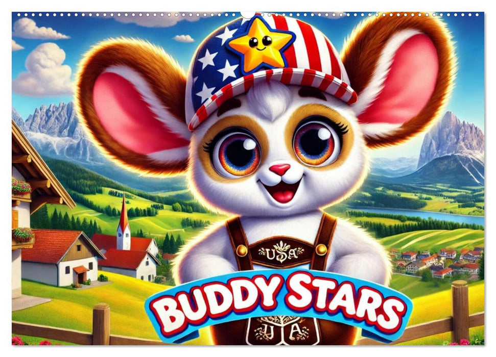 Buddy Stars - Abenteuer für Kinder (CALVENDO Wandkalender 2025)