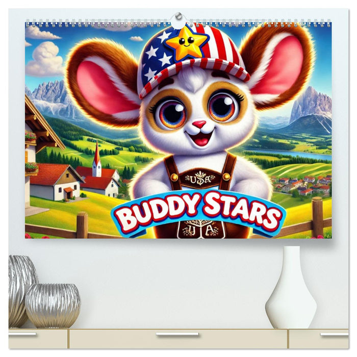 Buddy Stars - Abenteuer für Kinder (CALVENDO Premium Wandkalender 2025)