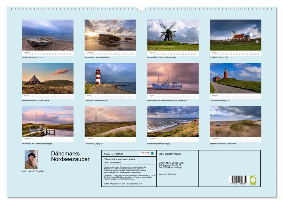 Dänemarks Nordseezauber (CALVENDO Wandkalender 2025)