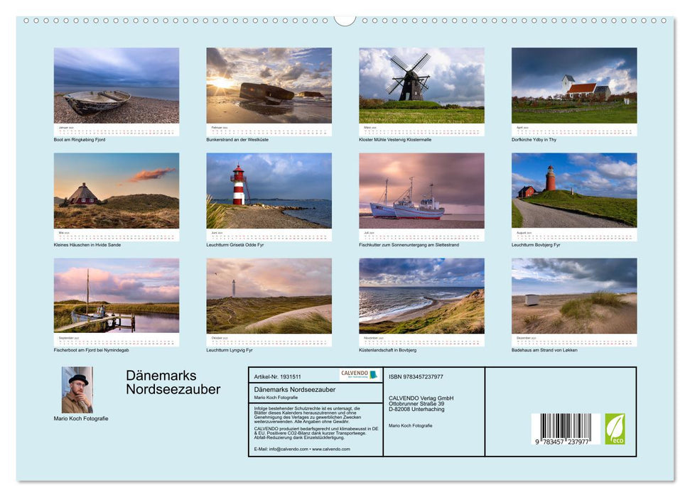 Dänemarks Nordseezauber (CALVENDO Premium Wandkalender 2025)