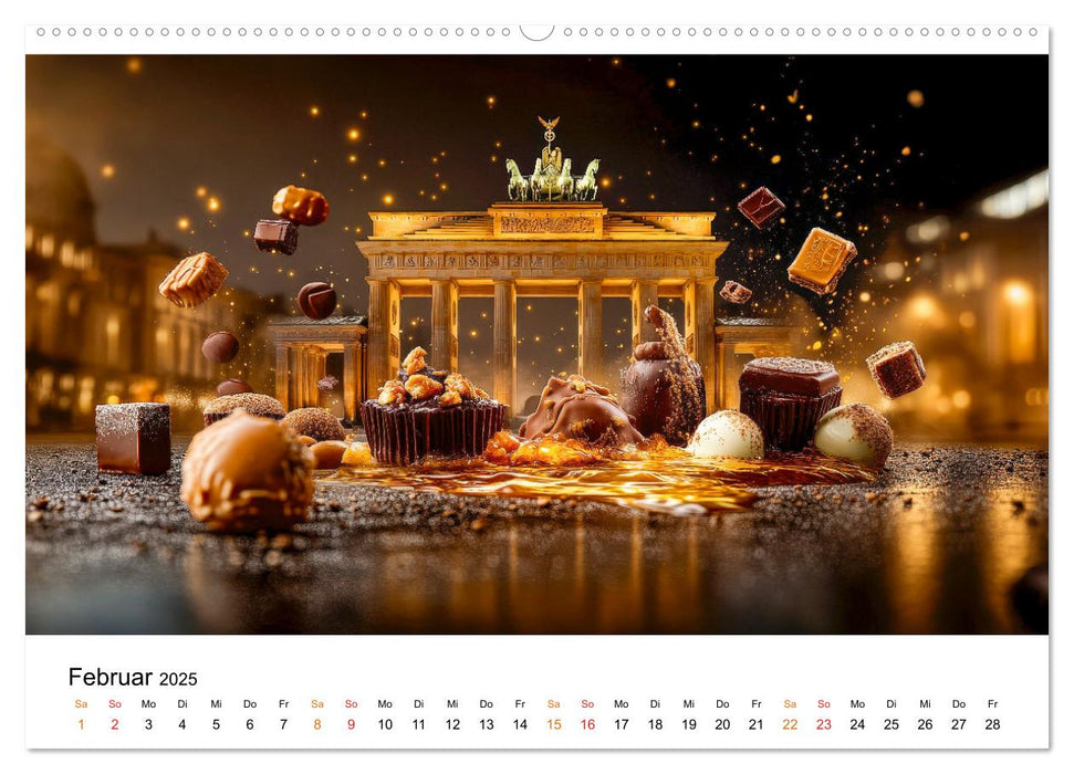 Süße Skyline Symphonie (CALVENDO Wandkalender 2025)