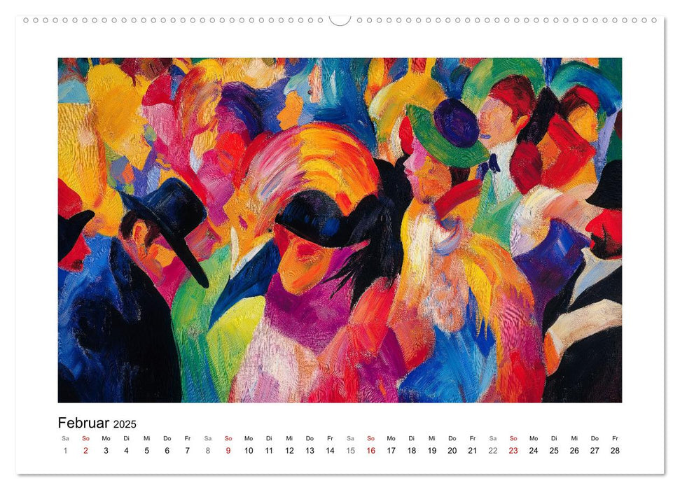 Expressionistisch durchs Jahr (CALVENDO Wandkalender 2025)