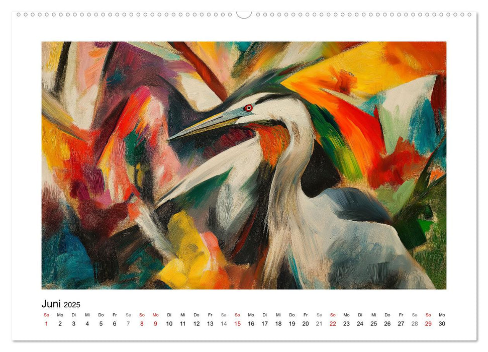 Expressionistisch durchs Jahr (CALVENDO Wandkalender 2025)