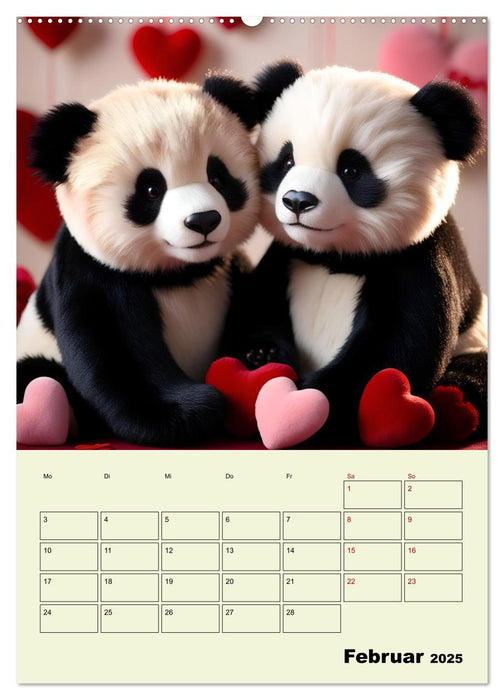 Ein pandastarkes Jahr - Flauschige Pandabären zum Verlieben (CALVENDO Wandkalender 2025)