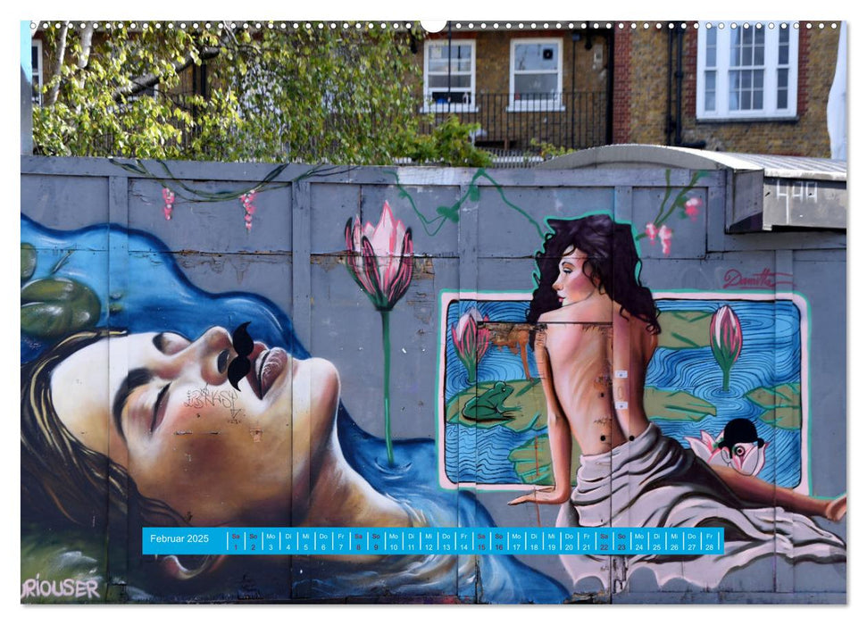 Streetart-Kunst, die die Straßen Londons atmen lässt (CALVENDO Wandkalender 2025)