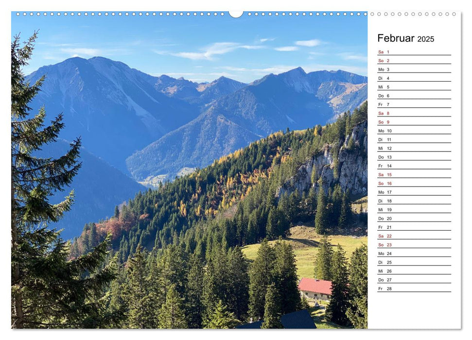 Alpenauszeit - Bergmomente fürs Herz (CALVENDO Wandkalender 2025)