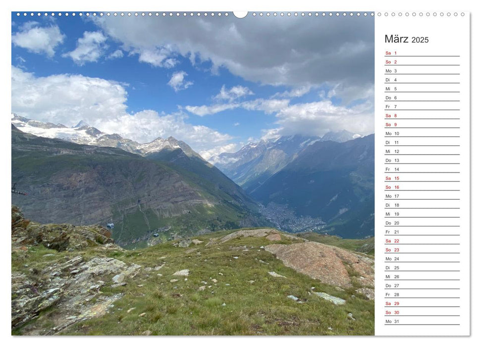 Alpenauszeit - Bergpause fürs Herz (CALVENDO Wandkalender 2025)