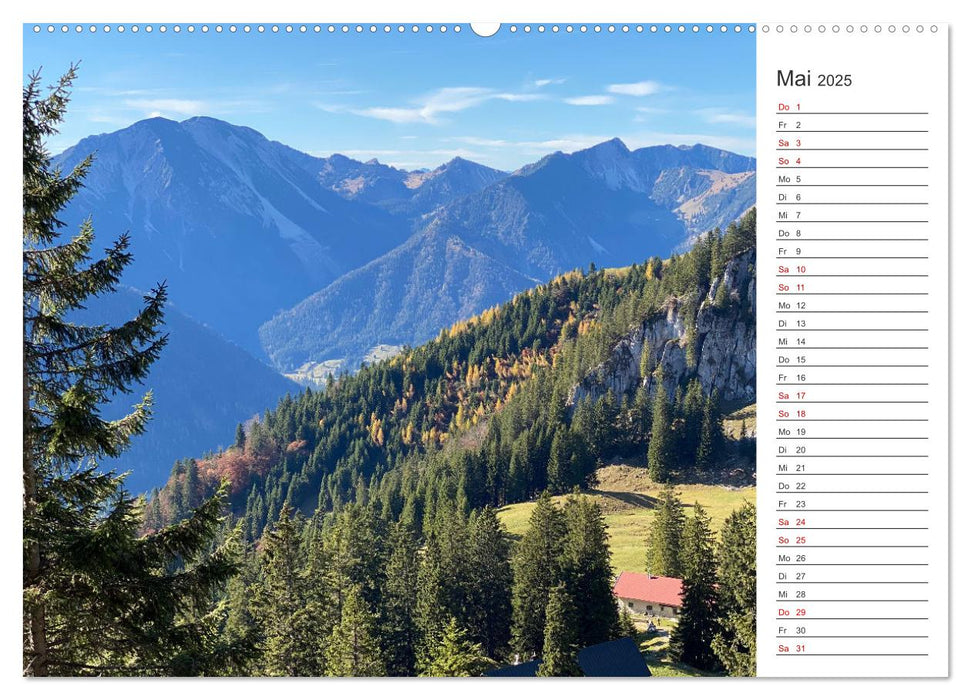 Alpenauszeit - Bergpause fürs Herz (CALVENDO Wandkalender 2025)