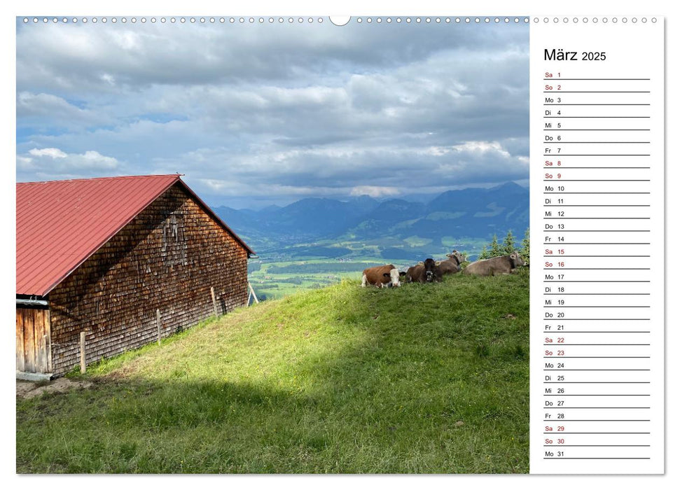 Alpenauszeit - Bergmomente fürs Herz (CALVENDO Premium Wandkalender 2025)