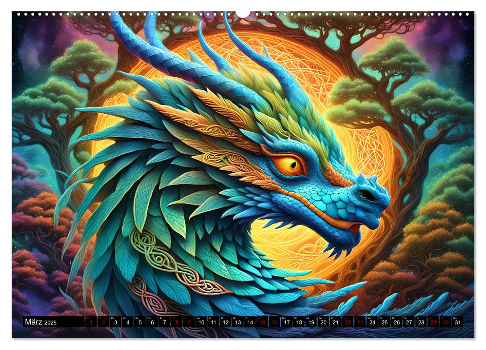 Drachen - Mystische Wesen (CALVENDO Premium Wandkalender 2025)