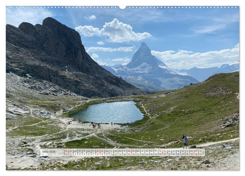 Alpenauszeit - Traumhafte Bergmomente am Wasser (CALVENDO Wandkalender 2025)