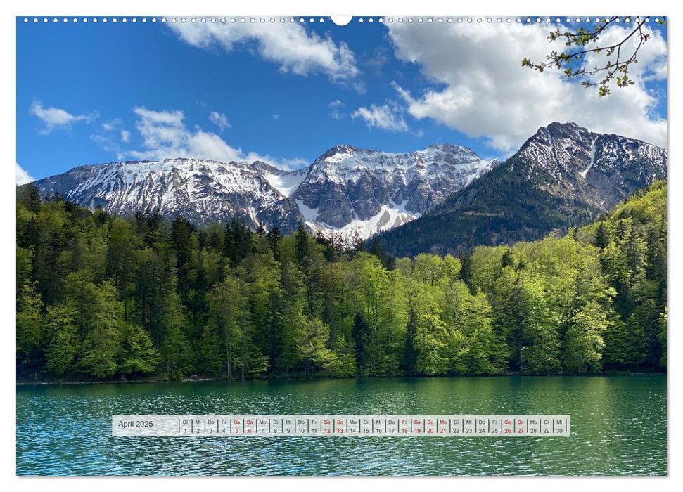 Alpenauszeit - Traumhafte Bergmomente am Wasser (CALVENDO Premium Wandkalender 2025)