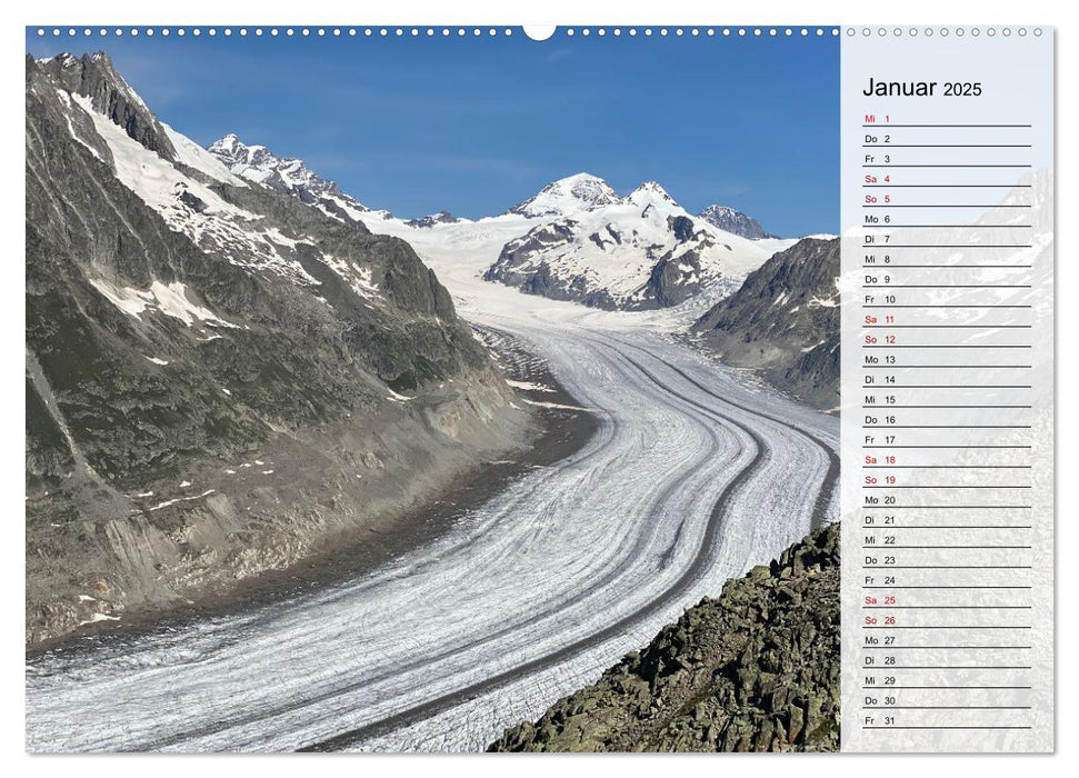 Alpenauszeit - Schweizer Bergsommermomente für die Seele (CALVENDO Wandkalender 2025)