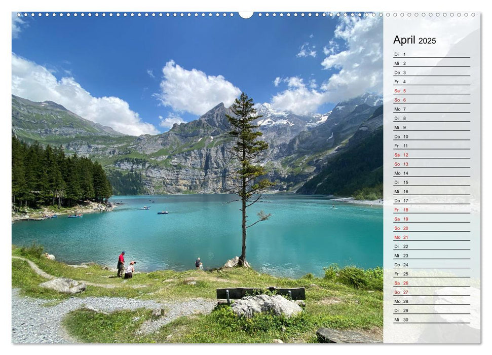 Alpenauszeit - Schweizer Bergsommermomente für die Seele (CALVENDO Wandkalender 2025)