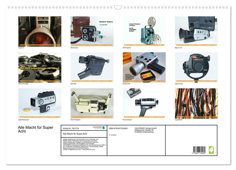 Alle Macht für Super Acht (CALVENDO Wandkalender 2025)