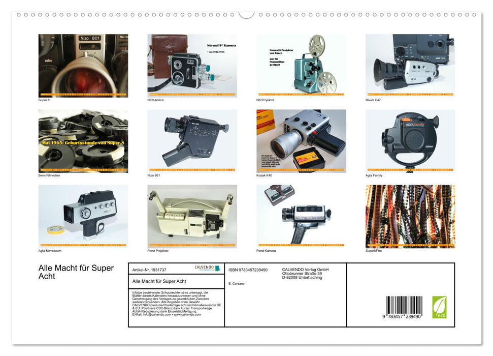 Alle Macht für Super Acht (CALVENDO Premium Wandkalender 2025)