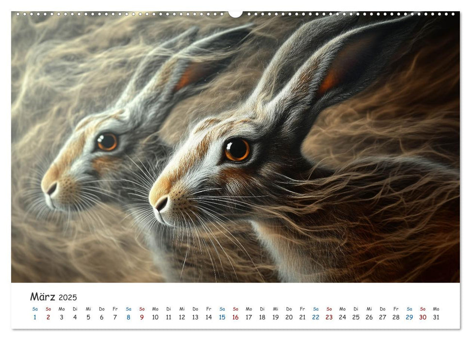 Tiere in der Kunst (CALVENDO Wandkalender 2025)