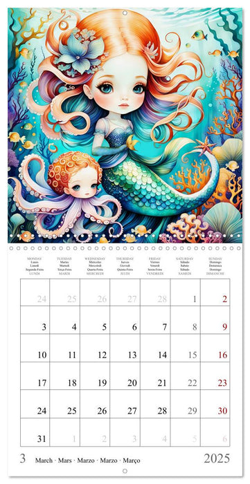 Fantasy underwater world (CALVENDO Monthly Calendar 2025)