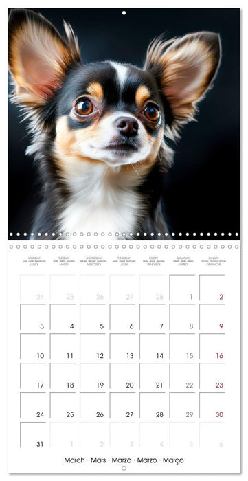 Cute Chihuahua (CALVENDO Monthly Calendar 2025)