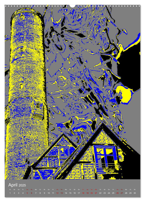 Die poppigen Türme von Tangermünde (CALVENDO Wandkalender 2025)