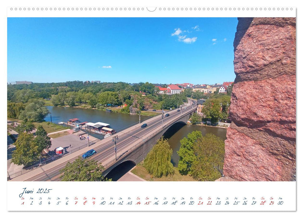 Halle an der Saale. Wir schlendern durch die Heimat von Georg Friedrich Händel (CALVENDO Wandkalender 2025)