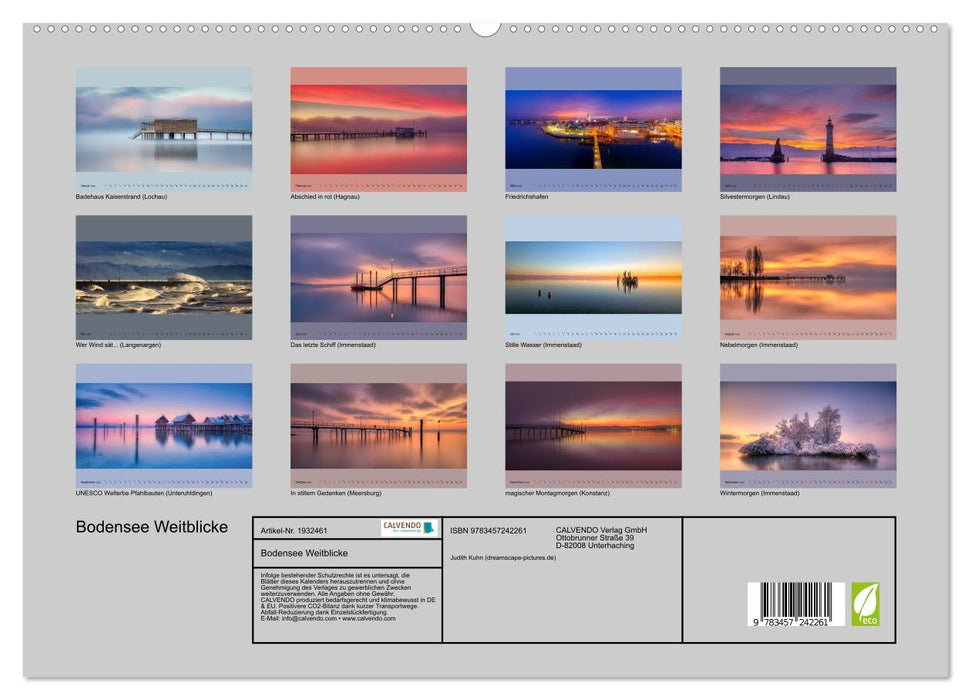 Bodensee Weitblicke (CALVENDO Premium Wandkalender 2025)