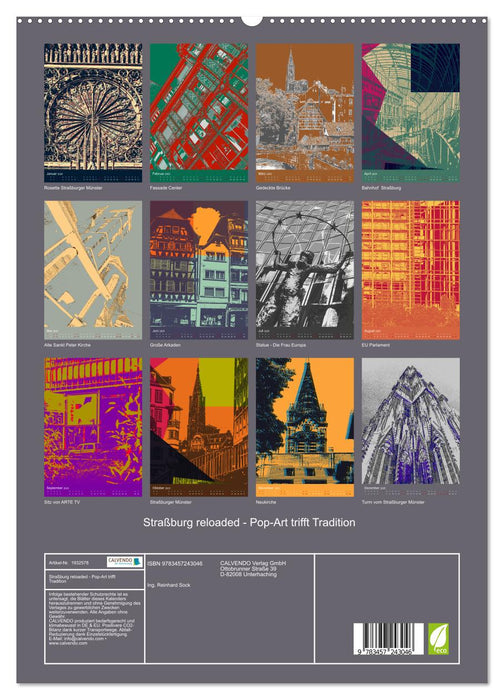 Straßburg reloaded - Pop-Art trifft Tradition (CALVENDO Premium Wandkalender 2025)