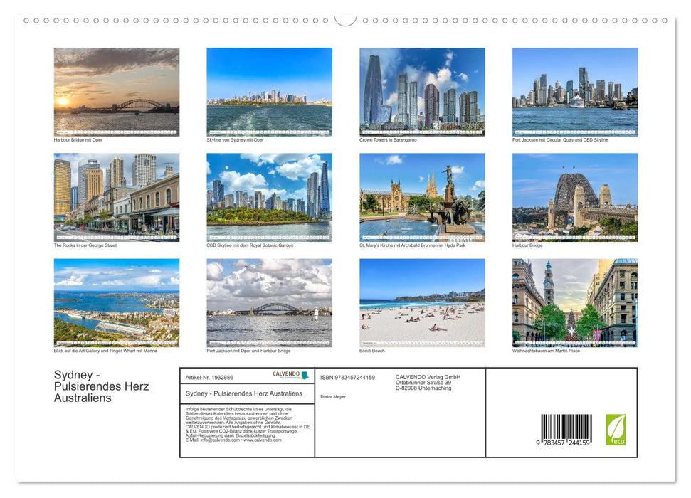 Sydney - Pulsierendes Herz Australiens (CALVENDO Premium Wandkalender 2025)