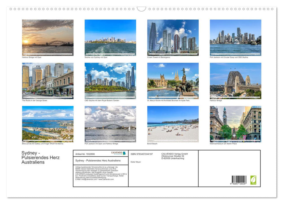 Sydney - Pulsierendes Herz Australiens (CALVENDO Wandkalender 2025)