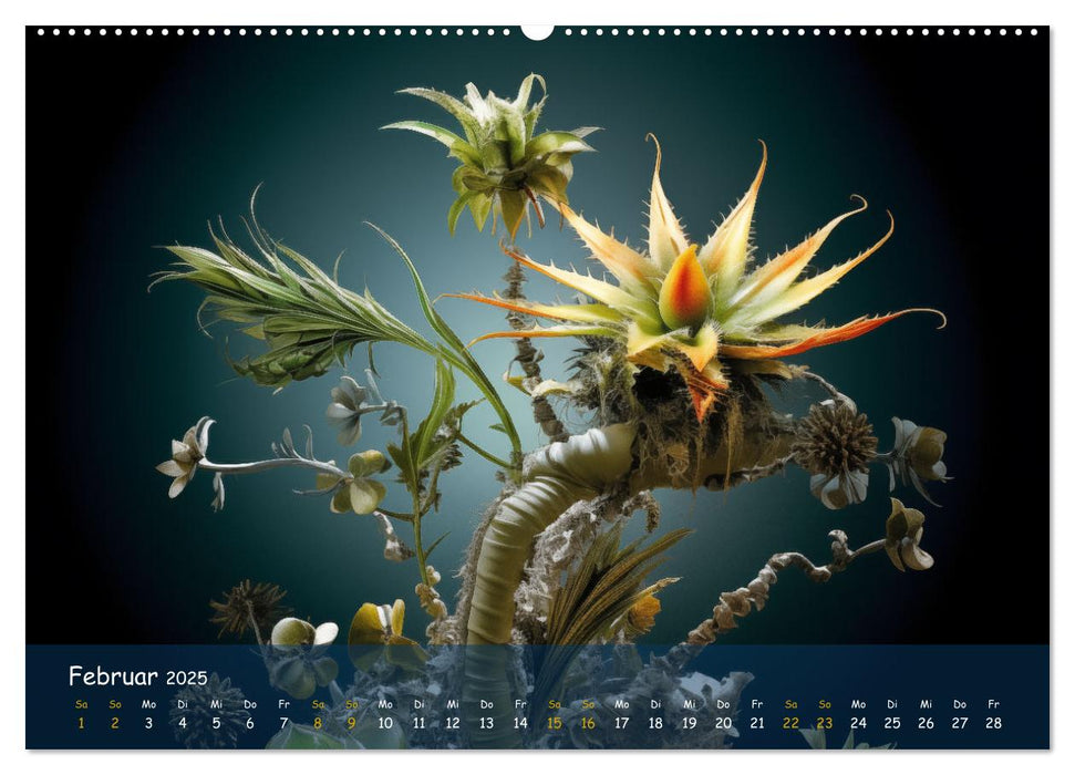 Exotische Pflanzen Close-up (CALVENDO Wandkalender 2025)