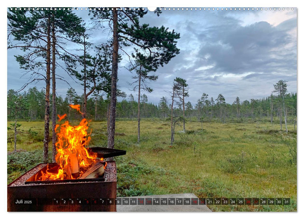 Wandern in Schweden - Einladung in die Natur (CALVENDO Premium Wandkalender 2025)