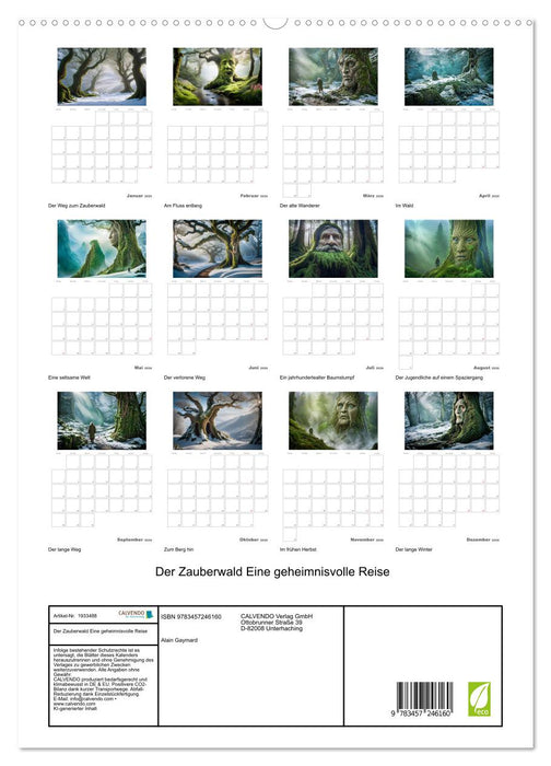 Der Zauberwald Eine geheimnisvolle Reise (CALVENDO Premium Wandkalender 2026)